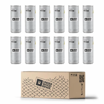 Упаковка пива Underwood Brewery FOREST BLANCHE світле нефільтроване 4.6% 0.33 л х 12 шт
