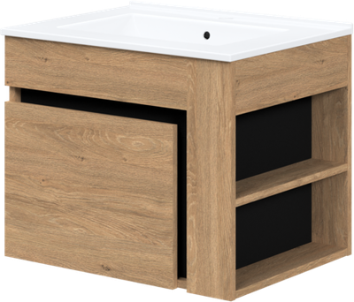 Szafka pod umywalkę Halmar Duesa 60/1S Dąb złoty (5905248133556)