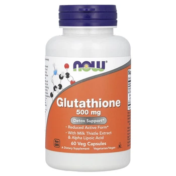 Глутатіон NOW Foods (Glutathione) 500 мг 60 вегетаріанських капсул (NOW-00104)