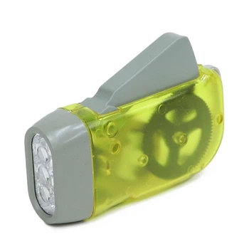 Динамо фонарь Flashlight Hand-Pressing Watton WT-092 3LED Жёлтый
