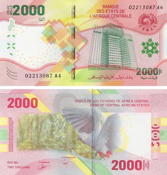 Банкнота 2000 франків Центральна Африка 2020 (2022) рік UNC