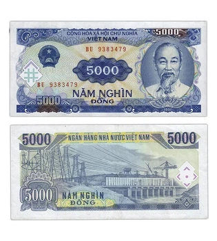 Банкнота 5000 донг В'єтнам 1991 рік UNC