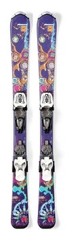 Лижі гірські для підлітків комплект Nordica Cinnamon Girl J+M 4.5 Fastrak 100см Purple/multicolor/silver (0A3168 001+0C3138) O