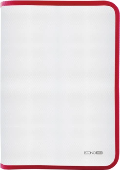 Папка-пенал пластикова Economix на блискавці В5 Червоний (E31645-03)
