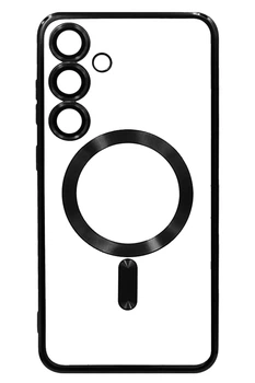 Чохол силіконовий Chrom Border Magsafe Samsung S24 FE SM-S721B Black