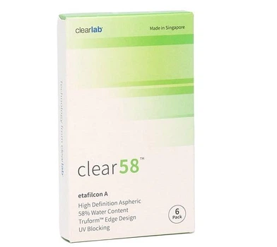 Контактні лінзи Clear 58 щомісячної заміни