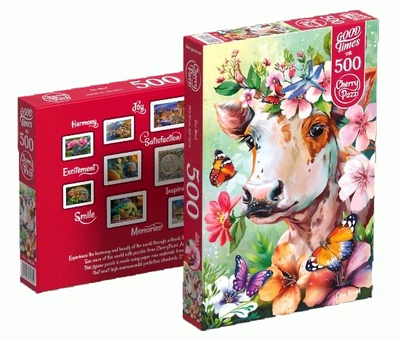 Пазл із 500 деталей, «Корова Ух ти!», (20029) Cherrypazzi