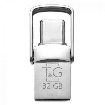 USB OTG T&G 2&1 Type C 32GB Metal 104 Стальной