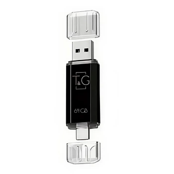 USB Flash Drive T&G 64gb USB/Type C 009 Черный