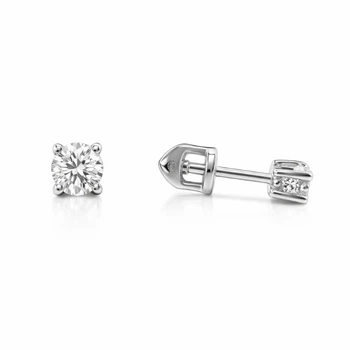 Сережки-пусети (гвоздики) срібні з фіанітами Silver Style (31241.30 sku:2300103936670)