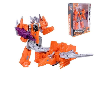 Робот-трансформер Star Toys 13см Dinosaur Soldier Воїн-Динозавр 2 в 1 помаранчевий HF1189AB