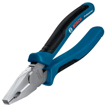 Плоскогубці комбіновані Bosch Professional 180 мм міцна сталь Синій
