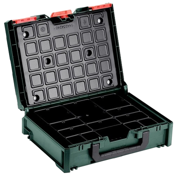 Кейс органайзер Metabo metabox 118 ABS пластик витримує навантаження до 125 кг Зелений