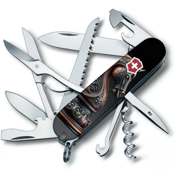 Складаний ніж Victorinox Huntsman Zodiac 9.1 см швейцарський Чорний
