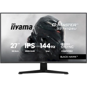 Монитор игровой 27" IIYAMA G-Master G2741QSU-B1 Black Hawk IPS 2560x1440 144 Гц 350 кд/м² Black