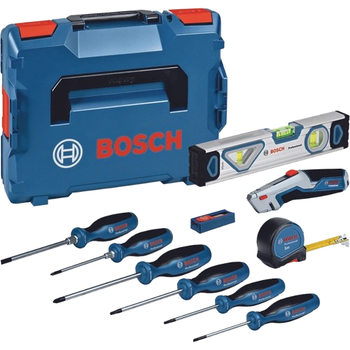 Набір викруток та змішаних ручних інструментів Bosch Professional міцний стрижень Синій (0615990N2R)