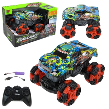 Гоночный джип на радиоуправлении XHX Toys 1:20 внедорожник на роликовых колесах с аккумулятором и светом 000-031