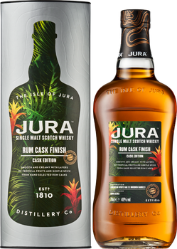Віскі Jura Rum Cask Finish у подарунковій упаковці 0.7 л 40% (5013967017849)