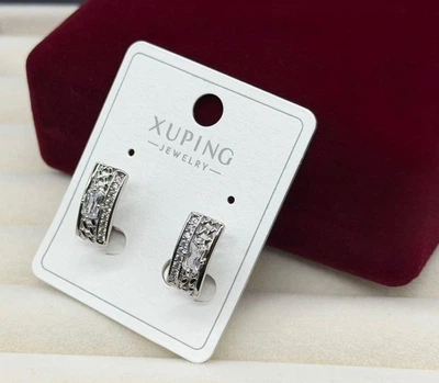 Изысканные серьги Xuping сережки бижутерия для женщин гипоаллергенные из медицинского сплава серьги кольца