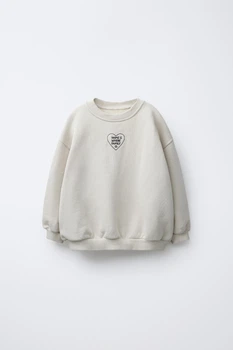 Світшот з вишивкою Zara 5643/320 110см Бежевий (05643320712110)