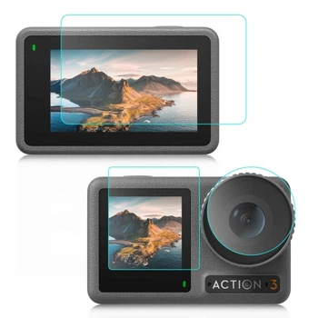 Набір загартованого захисного скла 3-в-1 Puluz PU810 для DJI Osmo Action 3