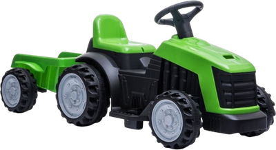 Traktor na akumulator LEAN Toys TR1908T z przyczepą Zielony (5908275992738)