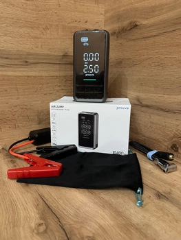 Пусковий пристрій Бустер Proove Air Jump 10400mAh 1000A з компресором