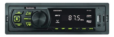 Магнитола Fantom FP-313 Black/Green