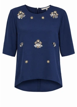 Блузка женская Uttam Boutique синяя, размер S (STK002297-37)