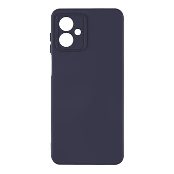 Чехол Silicone Cover с рамкой камеры (A) для Motorola G14 Dark Blue