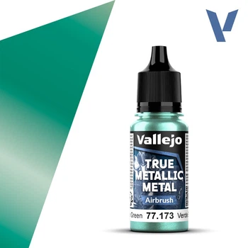 Акрилова фарба Жук-зелений (Beetle Green airbrush) Vallejo True Metallic 77173