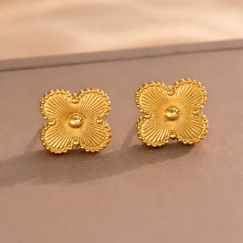 Сережки в стилем Van Cleef (Gold)