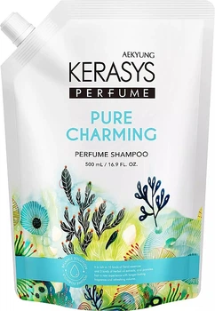 Шампунь парфюмированный Kerasys Pure & Charming Perfumed Shampoo для сухих и ломких волос запасной блок 500 мл (8801046396964)