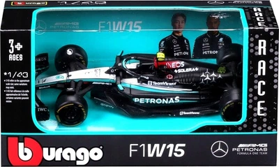 Samochód zdalnie sterowany Bburago Mercedes-AMG F1 W15 Performance 2024 1:43 38208-44 (4893993382088)