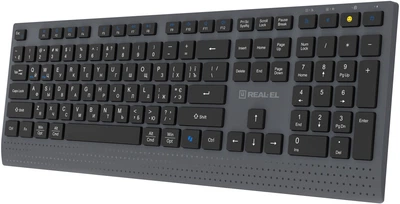 Клавіатура бездротова Real-El RK-715W Wireless/Bluetooth (EL123100051)
