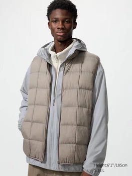 Uniqlo чоловіча жилетка Puffertech Vest L бежевий