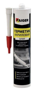 Герметик акриловый FAIGER 280мл Белый