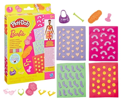 Набор для творчества дополнительный Hasbro Play-Doh Пластилин Barbie Цветочные узоры (G1363) (5010996315748)