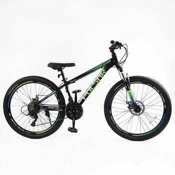 Велосипед спортивный алюминиевый 26 дюймов рама 13" Shimano 21 скорость Corso «PULSAR» (PL-26407)
