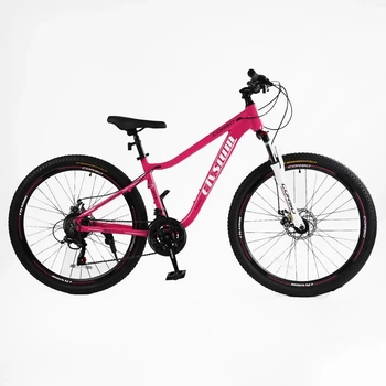 Спортивный горный алюминиевый велосипед 27.5 дюймов Shimano 21 скорость Corso «ELYSIUM» LS-27507 розовый