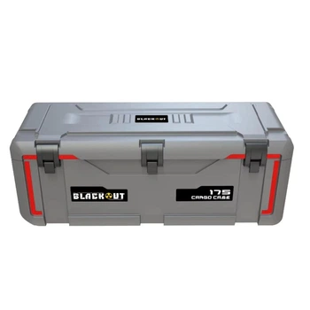 Экспедиционный кейс для авто BLACKOUT 175L (1200 мм) ударопрочный, серый багажник на крышу