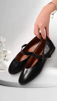 Балетки экокожа черные W 953-22, 39