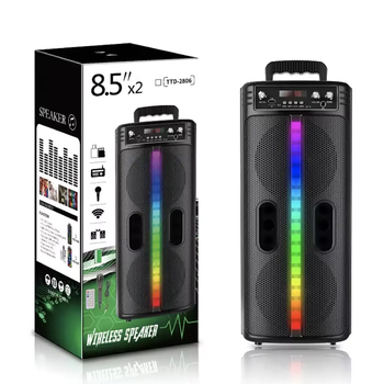 Портативная аккумуляторная акустика (8.5", 40W) Sound Sound беспроводная USB Колонка Bluetooth на аккумуляторе с микрофоном TC 2806