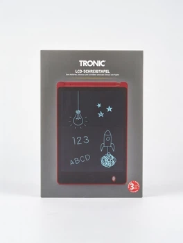 LCD-планшет для рисования TRONIC Schreibtafel детский 8.5–10" с кнопкой стирания красный корпус