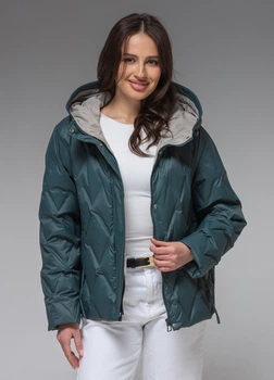 Демісезонна жіноча куртка ультралегка весна-осінь Viva Wear модель 88579 зелений S 88579-1
