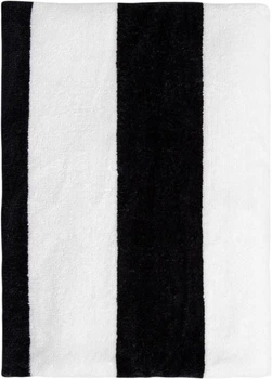 Ręcznik Homla Lawena łazienkowy w czarno-białe paski 70x130 cm (5906496733321)