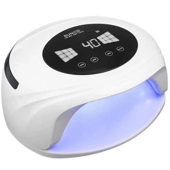 Лампа для сушки гель-лаку для манікюру акумуляторна UV LAMP SUN Y30 248 Вт біла