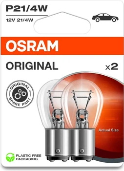 Zestaw żarówek samochodowych OSRAM Original P21/4W BAZ15d 12 V 21 W 2 szt. (7225-2BL)
