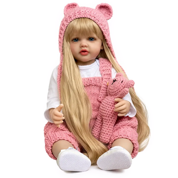 Реалістична Кукла Реборн 55 см повністю силіконова Doll Reborn Baby Born К0100302