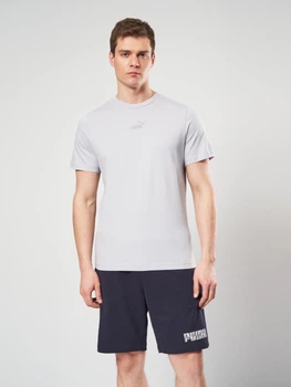 Футболка хлопковая длинная мужская Puma Essentials Foundation 69291282 XL Vibrant Silver (4069161740350)